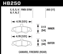 Load image into Gallery viewer, Hawk 1998-2002 Chevrolet Camaro SS 5.7 HPS 5.0 Rear Brake Pads