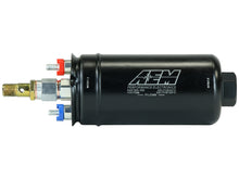 Load image into Gallery viewer, AEM 400LPH High Pressure Inline Fuel Pump - M18x1.5 Female Inlet to M12x1.5 Male Outlet