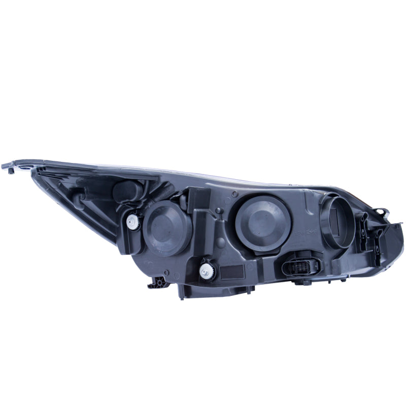 ANZO 2012-2014 Ford Focus Projector Headlights w/ Plank Style Design Black