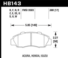 Load image into Gallery viewer, Hawk 1997-1997 Acura CL 3.0 HPS 5.0 Front Brake Pads