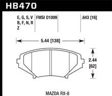 Load image into Gallery viewer, Hawk 04-09 RX8 HP+ Street Front Brake Pads (D1009)