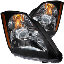 Load image into Gallery viewer, ANZO 2003-2005 Nissan 350Z Crystal Headlights Black