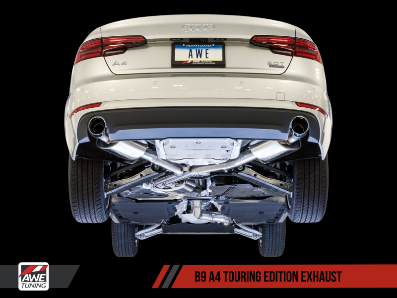 AWE Tuning Audi B9 A4 Touring Edition Exhaust Dual Outlet - Diamond Bl –  JP3 Motorsports