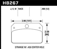 Load image into Gallery viewer, Hawk DR-97 Brake Pads for Strange w/ 0.438in Center Hole