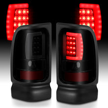 Load image into Gallery viewer, ANZO 1994-2001 Dodge Ram 1500 LED Taillights Plank Style Black w/Smoke Lens
