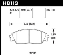 Load image into Gallery viewer, Hawk Honda/ Acura 88-91 Civic Wagon/90-91CRX Si/ 88-90 Prelude S HP+ Street Front Brake Pads