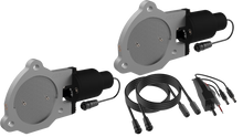 Load image into Gallery viewer, QTP 3.5in Bolt-On QTEC Dual Electric Cutout Valves - Pair
