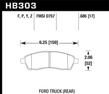 Load image into Gallery viewer, Hawk 99-05 Cadillac Excursion / 99-04 Ford F-250/F-350 Super Duty Pickup Rear LTS Street Brake Pads