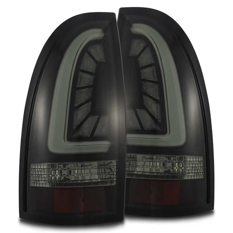 AlphaRex 05-15 Toyota Tacoma PRO-Series LED Tail Lights Jet Black