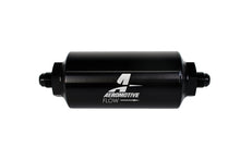 Load image into Gallery viewer, Aeromotive In-Line Filter - (AN-6 Male) 10 Micron Microglass Element Bright Dip Black Finish