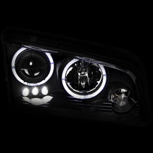 Load image into Gallery viewer, ANZO 2006-2010 Dodge Charger Projector Headlights w/ Halo Black