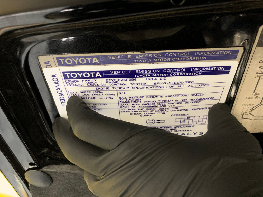 Toyota Celica Supra MKII Reproduction Decal Set