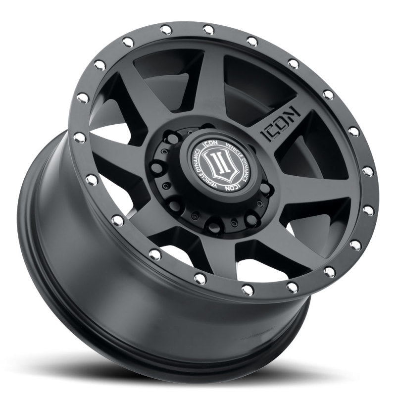 ICON Rebound 17x8.5 8x170 6mm Offset 5in BS 125mm Bore Satin Black