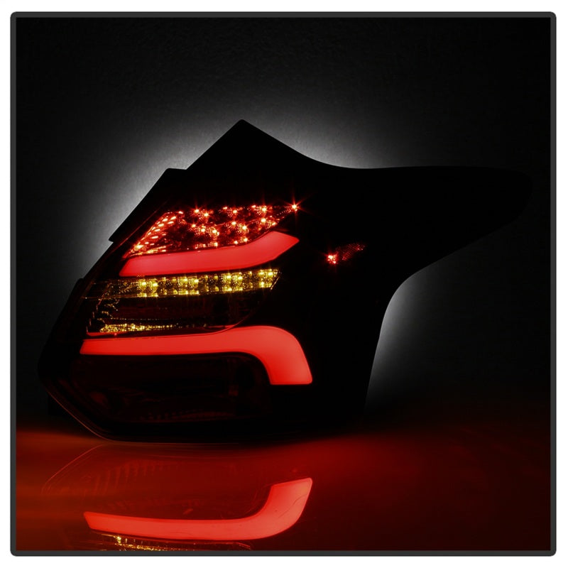 Spyder 12-14 Ford Focus 5DR LED Tail Lights - Black Smoke (ALT-YD