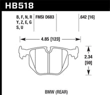 Load image into Gallery viewer, Hawk 2001-2006 BMW 330Ci HPS 5.0 Rear Brake Pads
