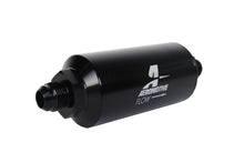 Load image into Gallery viewer, Aeromotive In-Line Filter - AN-08 size Male - 10 Micron Microglass Element - Bright-Dip Black