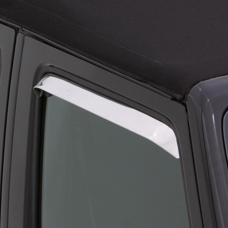 AVS 75-91 Ford E-100 Econoline Ventshade Window Deflectors 2pc - Stainless