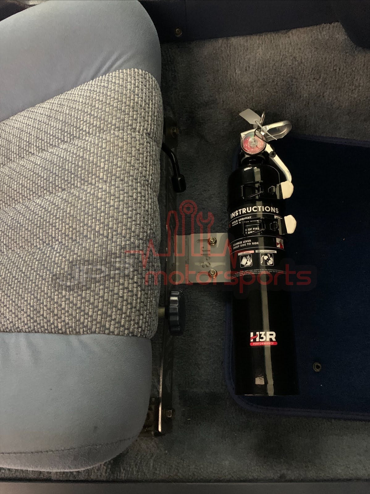 Toyota Celica Supra MKII Fire Extinguisher Passenger Seat Mount
