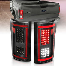 Load image into Gallery viewer, ANZO 15-17 Ford F-150 LED Taillights Black w/ Sequential