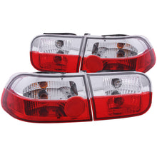 Load image into Gallery viewer, ANZO 1992-1995 Honda Civic Taillights Red/Clear