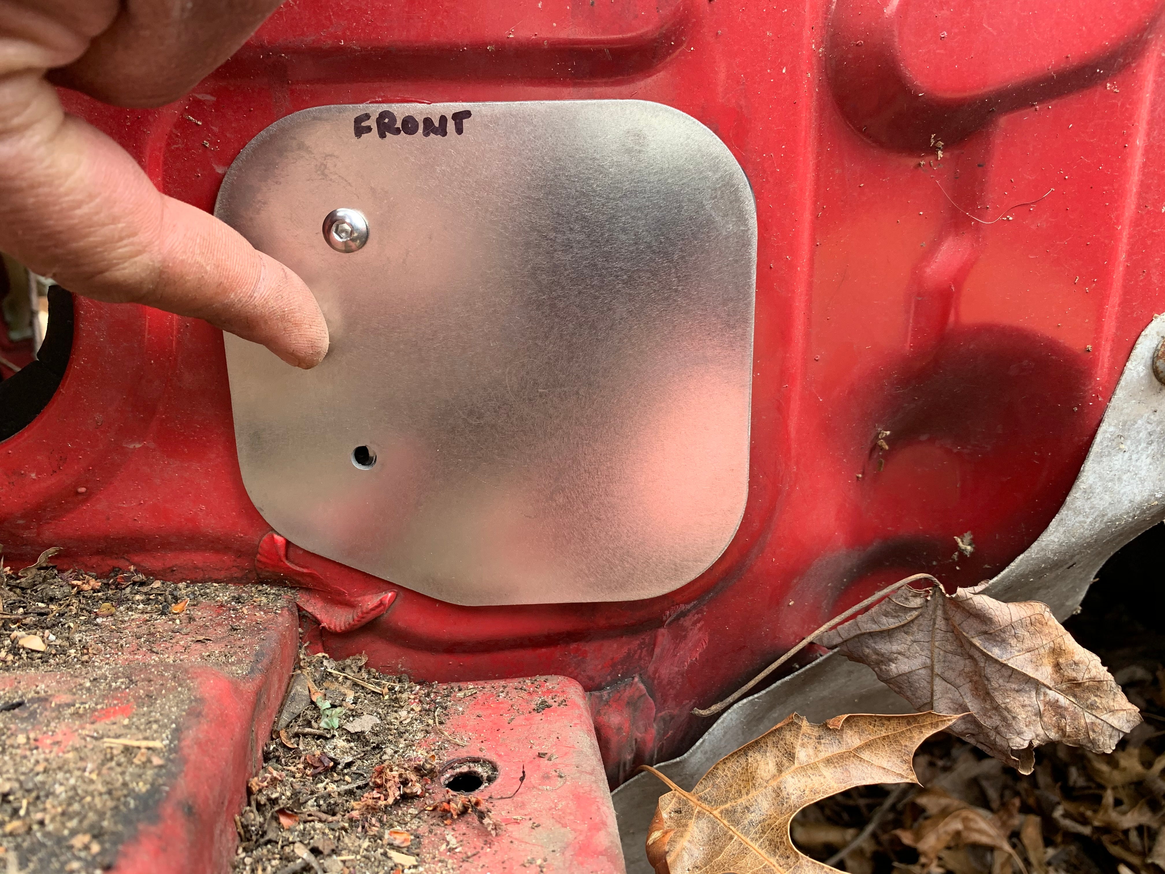 Mazda RX7 FD3S AC & Heater Core Firewall Block Off Plate (Steel)