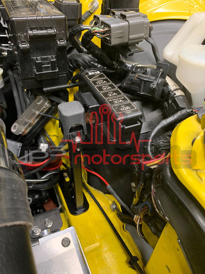 Mazda RX7 FD3S Battery Fuse Block Bracket (Relocated Batteries - Red)