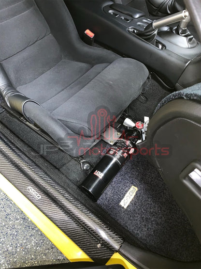 Mazda RX7 FD3S Fire Extinguisher Passenger Seat Mount for OEM & OEM Recaro Seat w/ Tilt Rails