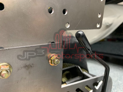 Mazda RX7 FD3S Fire Extinguisher Passenger Seat Mount for OEM & OEM Recaro Seat w/ Tilt Rails
