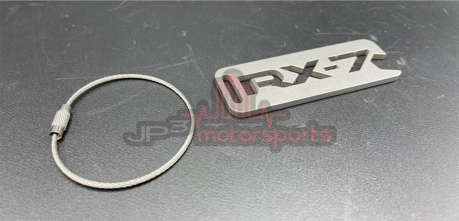 Mazda RX7 FD3S Titanium Keychain